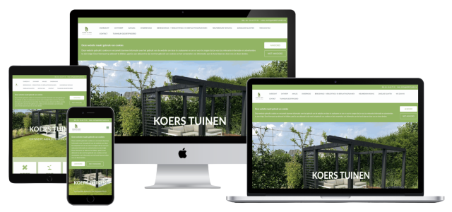 KoersTuinen website